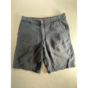 Tommy Bahama Paradise Nation Cotton Twill Chino Shorts Gray Men's Sz 34